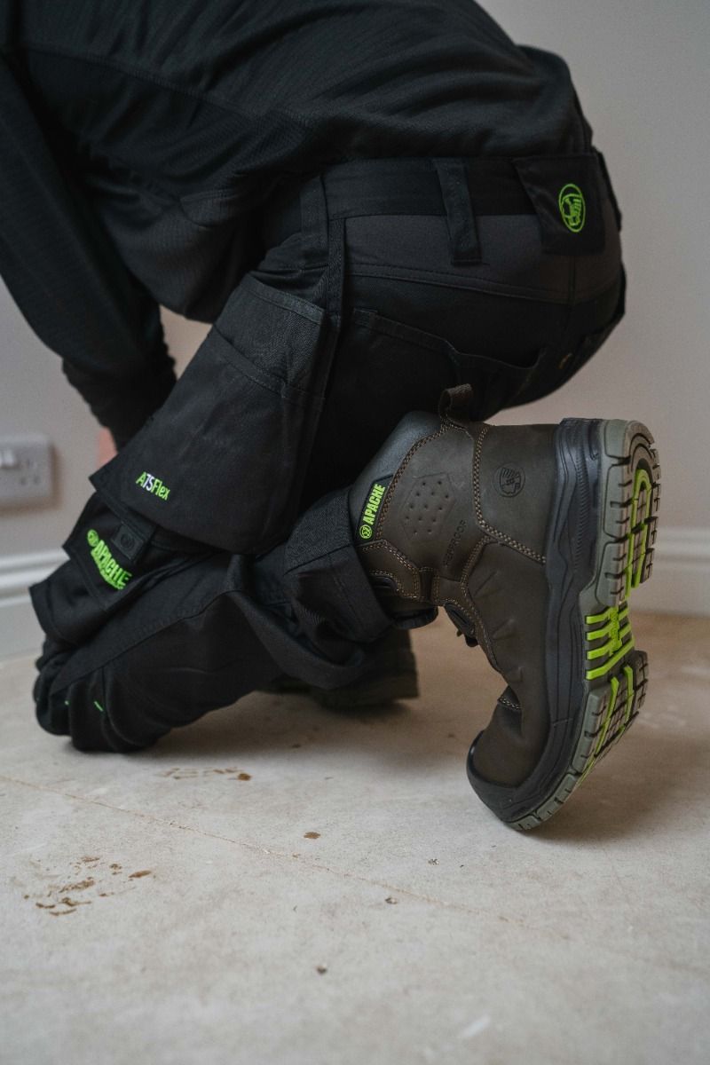 Apache Churchill Brown Waterproof FITGO Safety Boot ESD S7S - Safety Boot