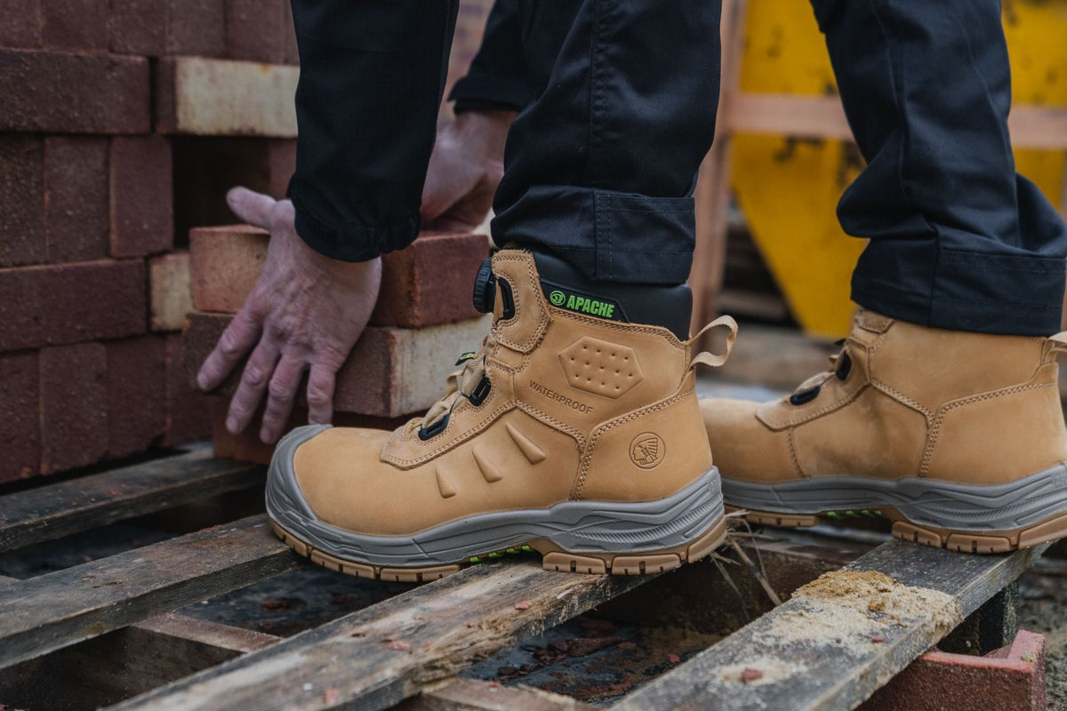 Apache Churchill Wheat Waterproof FITGO Safety Boot ESD S7S - Safety Boot