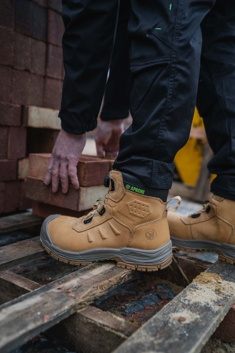 Apache Churchill Wheat Waterproof FITGO Safety Boot ESD S7S - Safety Boot
