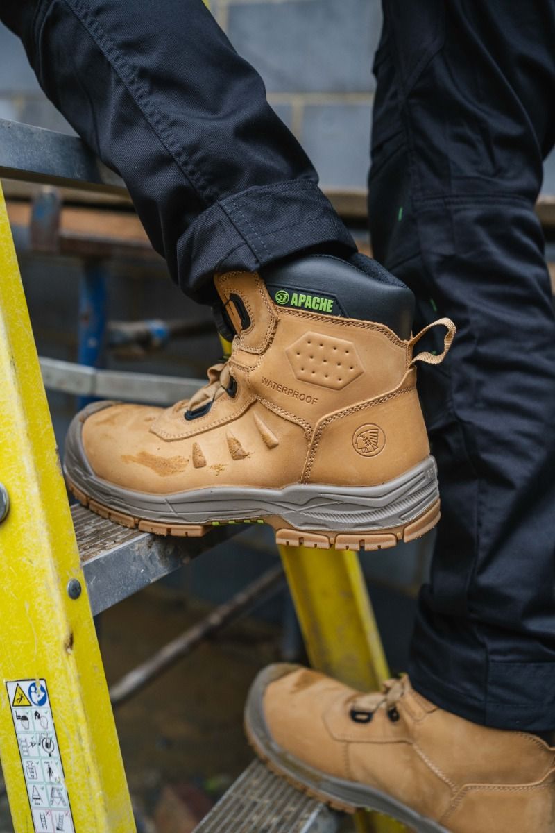 Apache Churchill Wheat Waterproof FITGO Safety Boot ESD S7S - Safety Boot