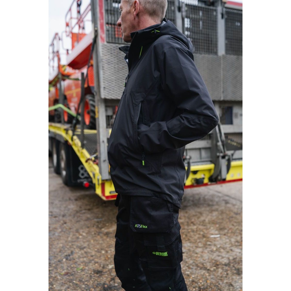Apache White Rock Lightweight 1/4 Zip Rain Jacket - Work Jacket