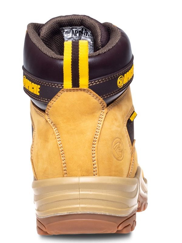 Apache Arizona Honey Nubuck Metal-Free Waterproof Safety Boot S7L - Safety Boot