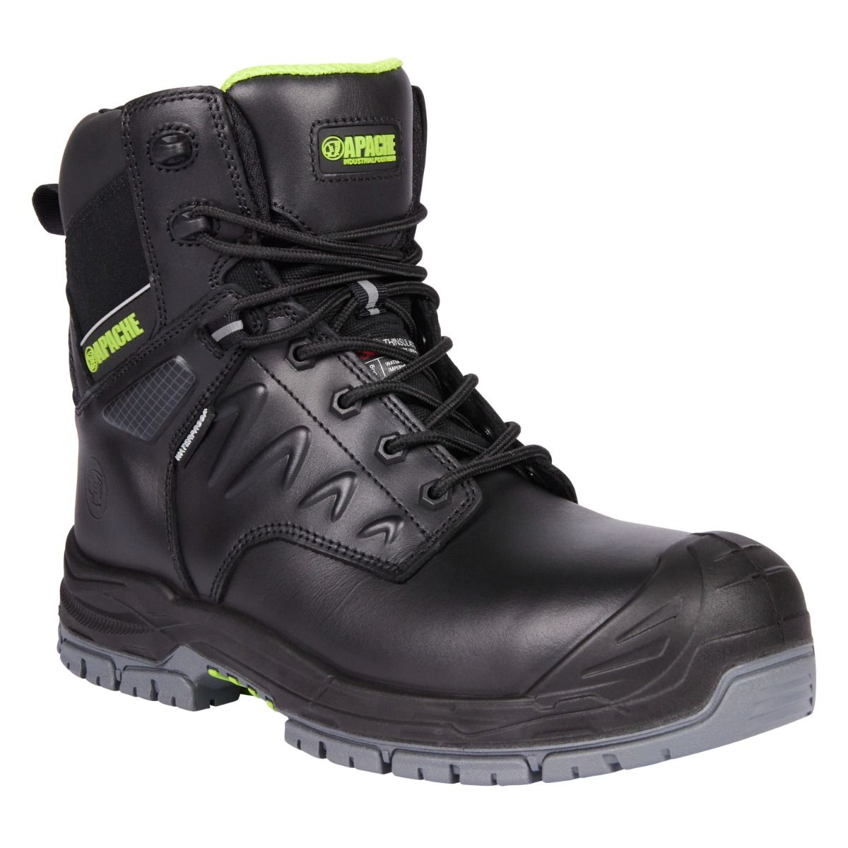 Apache Chilliwack Black Waterproof S7S HRO LG FO SC SR - Safety Boot