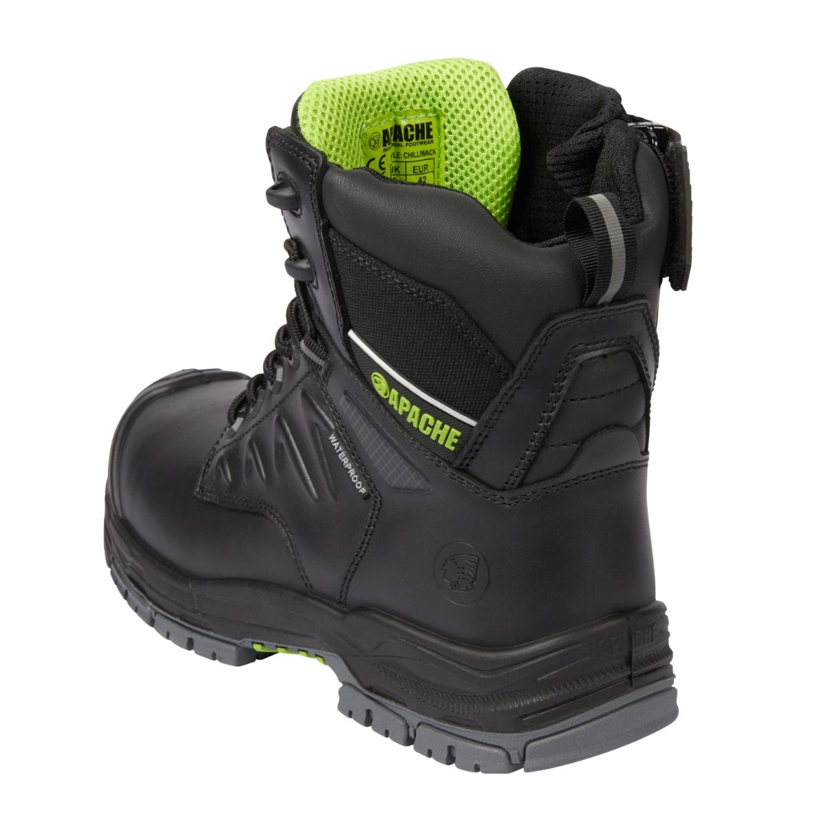 Apache Chilliwack Black Waterproof S7S HRO LG FO SC SR - Safety Boot