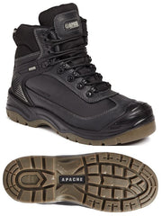 Apache Ranger Black S3WR Black Waterproof Safety Hiker S7 - Safety Boot