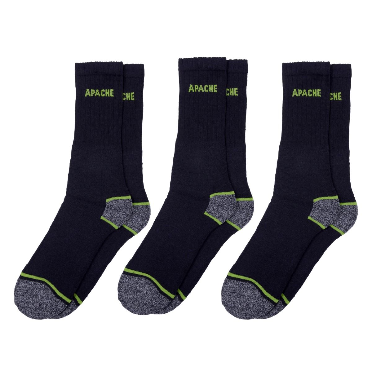 Apache Burlington 3 Pack Work Sock - Work Socks