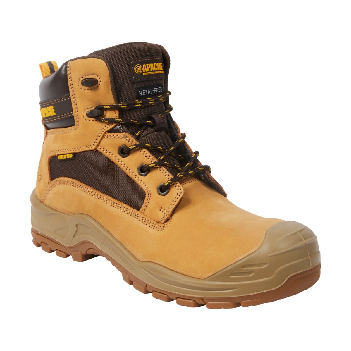 Apache Arizona Honey Nubuck Metal-Free Waterproof Safety Boot S7L - Safety Boot