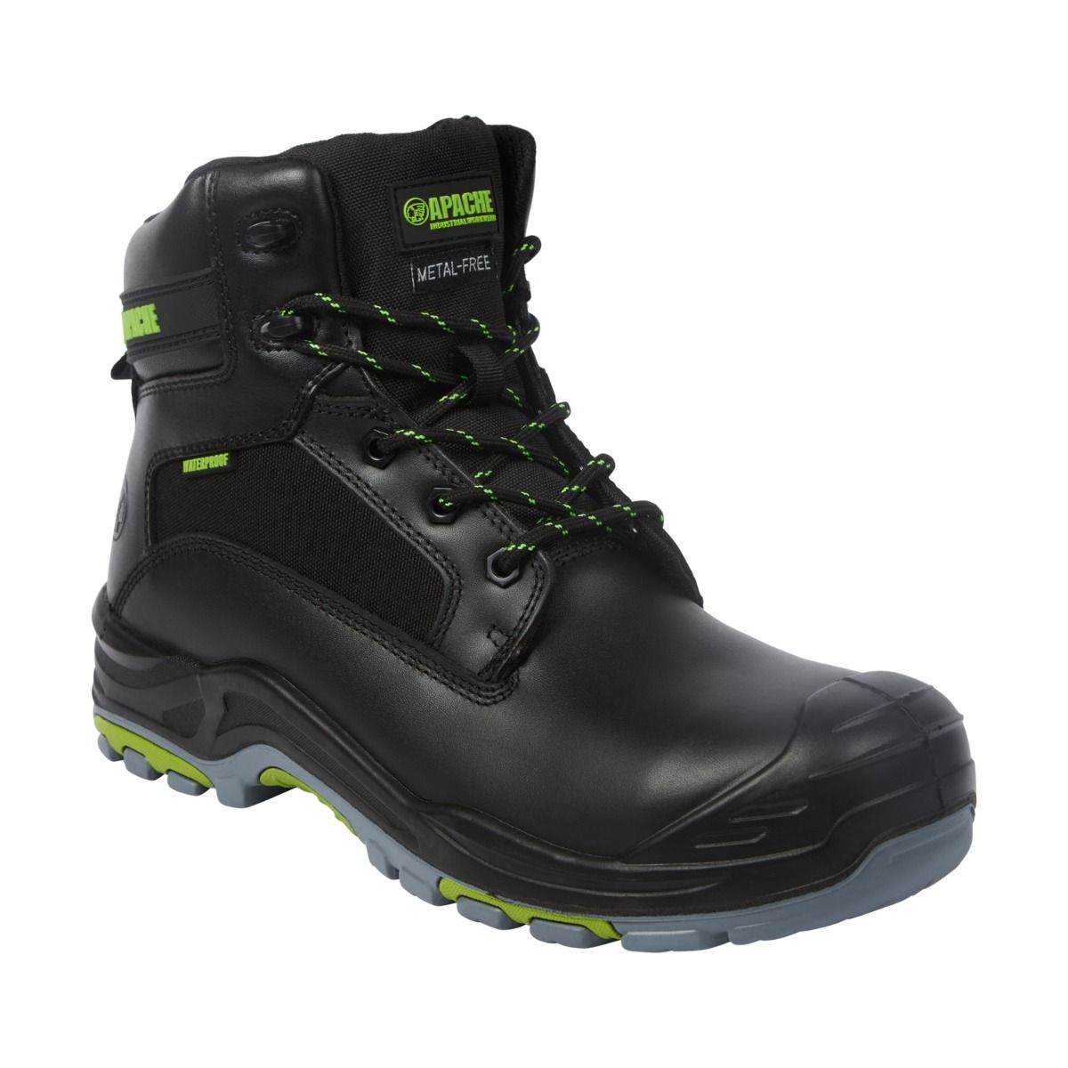 Apache Dakota Black Metal-Free Waterproof Safety Boot S3 - Safety Boot