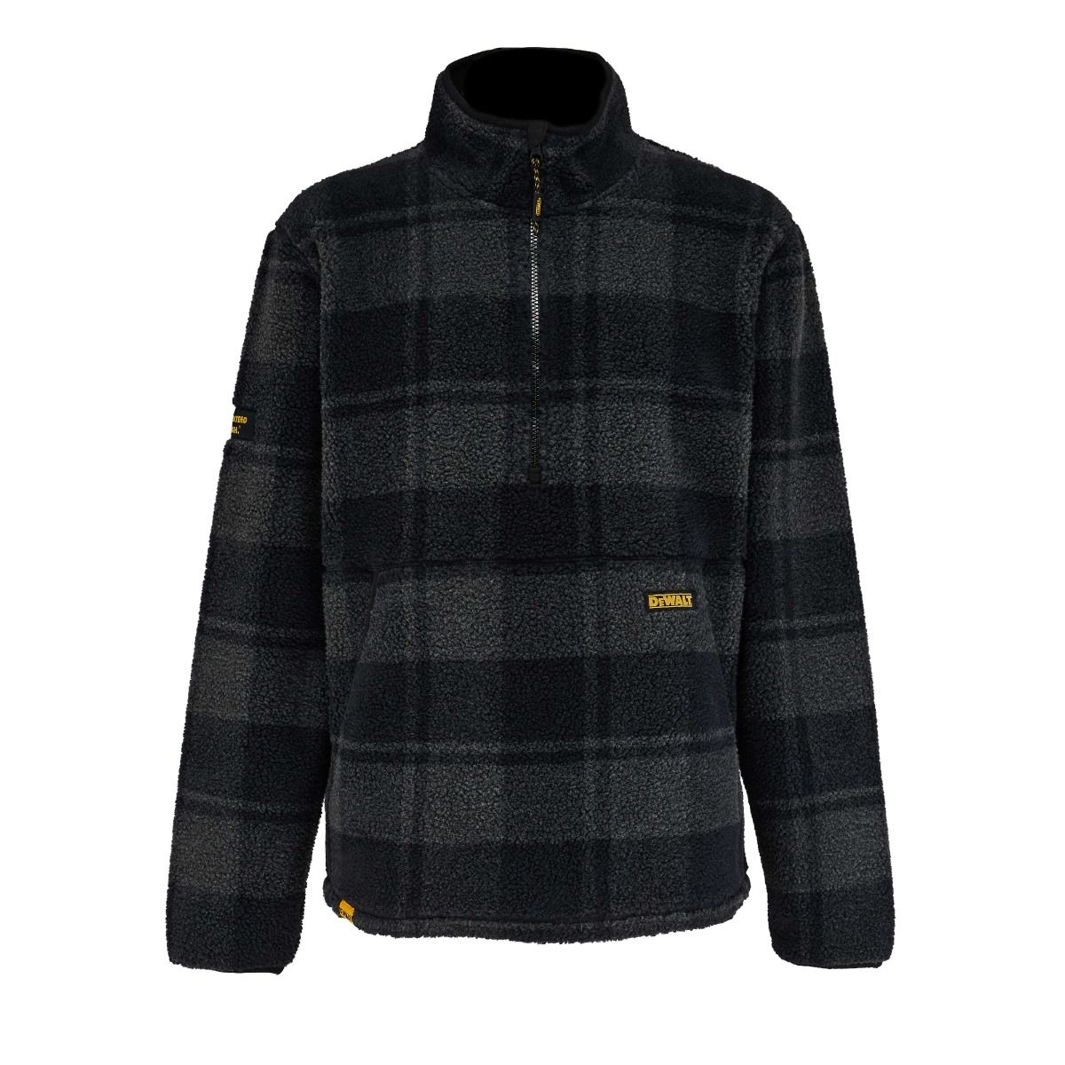 DeWalt Deansway 1/4 Zip Check Printed Sherpa Fleece - Work Fleece