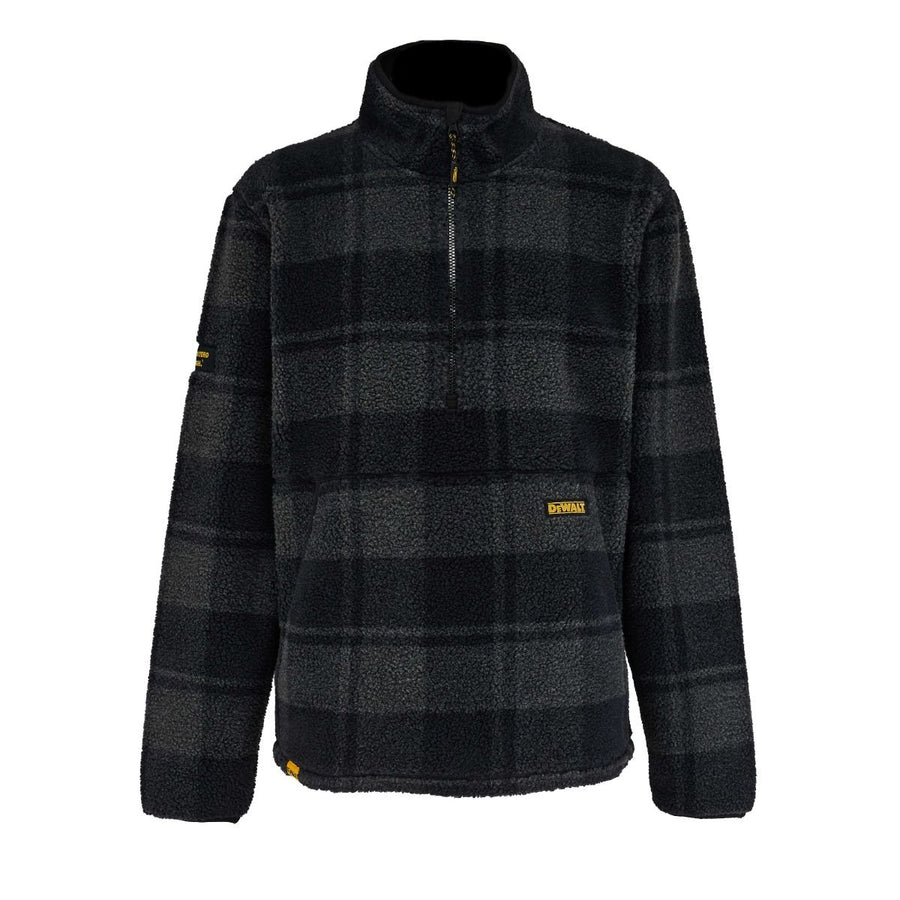 DeWalt Deansway 1/4 Zip Check Printed Sherpa Fleece