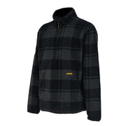 DeWalt Deansway 1/4 Zip Check Printed Sherpa Fleece - Work Fleece