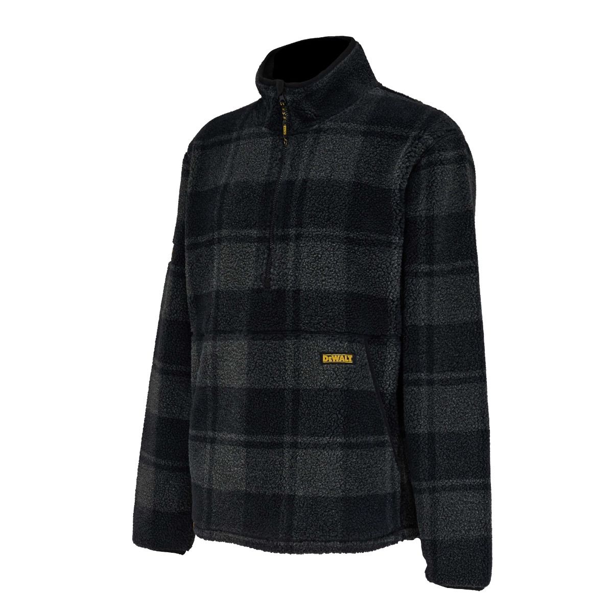DeWalt Deansway 1/4 Zip Check Printed Sherpa Fleece - Work Fleece