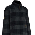 DeWalt Deansway 1/4 Zip Check Printed Sherpa Fleece - Work Fleece