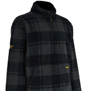 DeWalt Deansway 1/4 Zip Check Printed Sherpa Fleece - Work Fleece