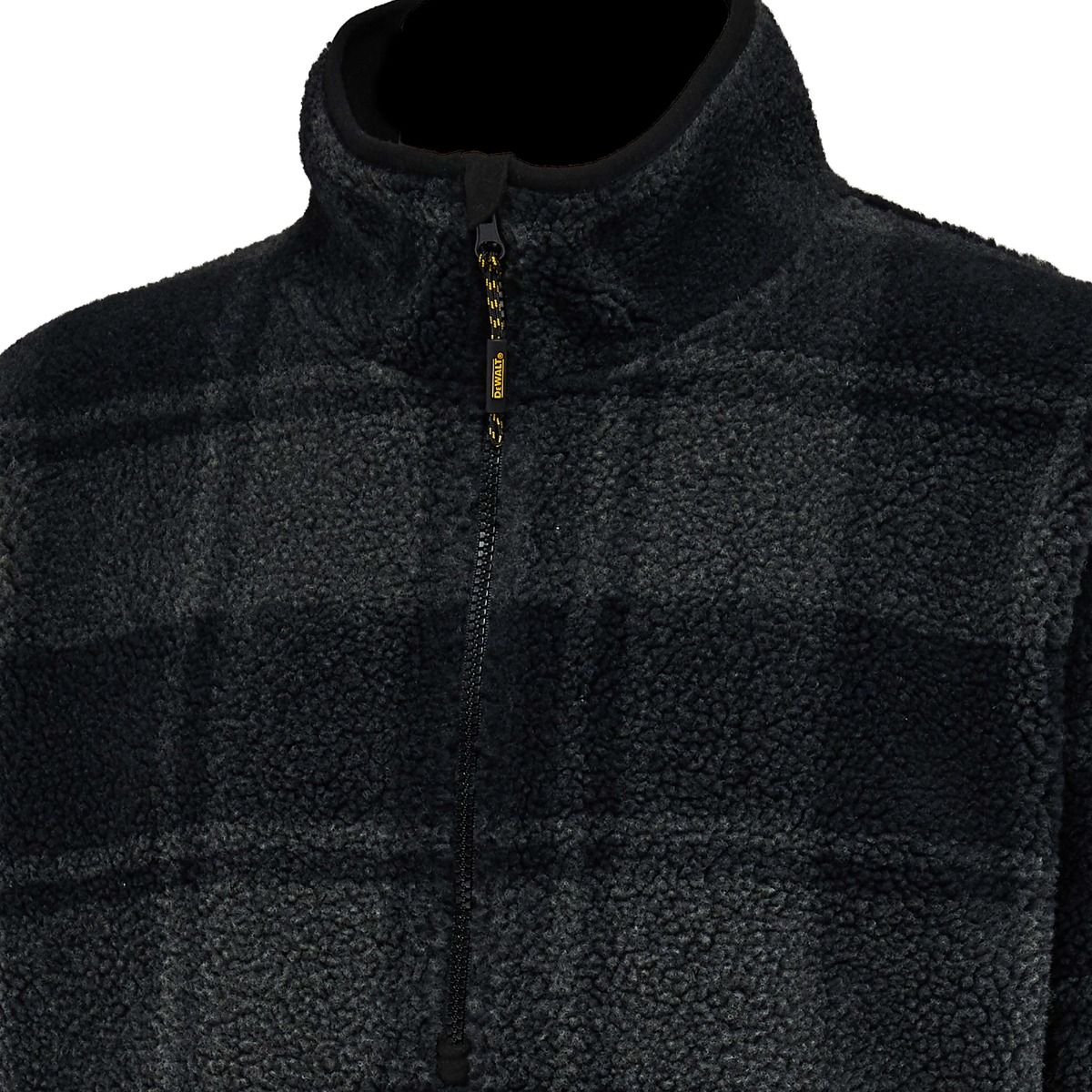 DeWalt Deansway 1/4 Zip Check Printed Sherpa Fleece - Work Fleece