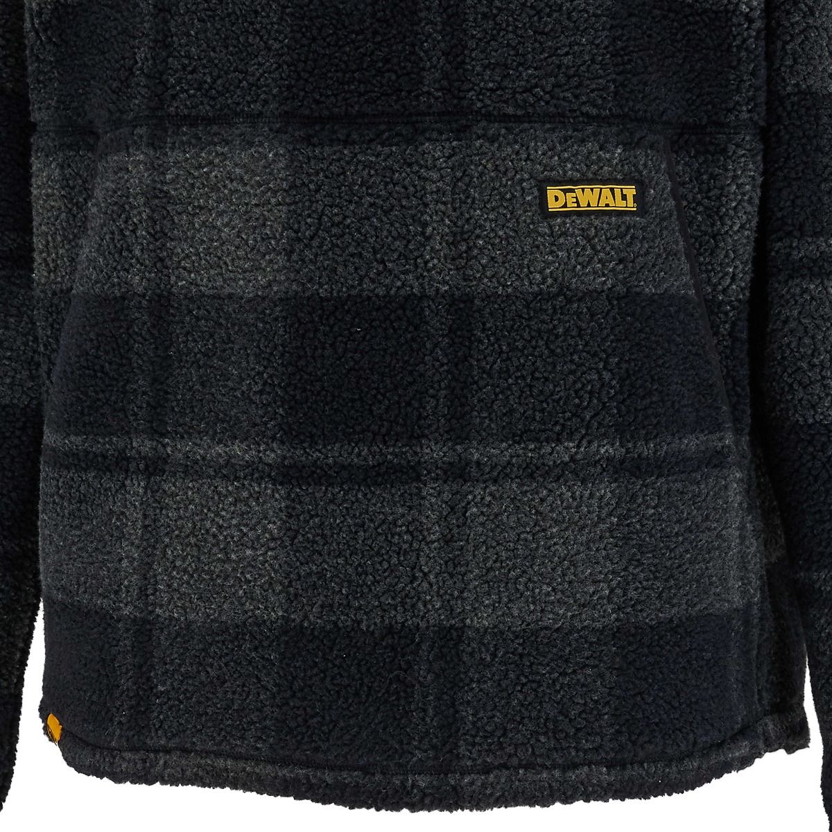 DeWalt Deansway 1/4 Zip Check Printed Sherpa Fleece - Work Fleece