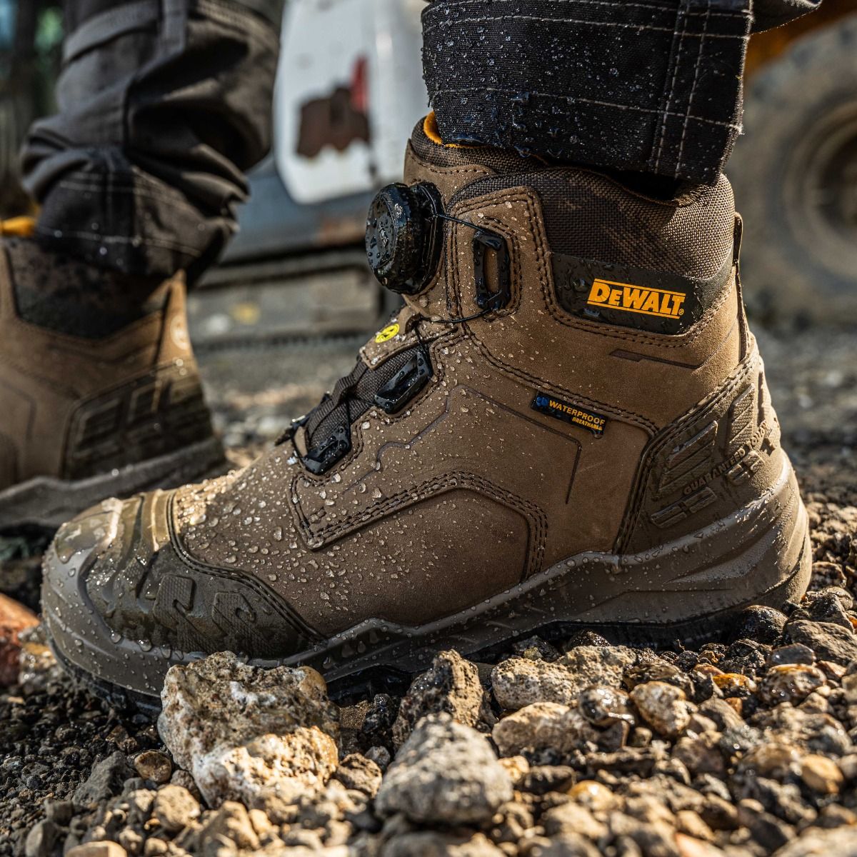 DeWalt Foundry Gunsmoke Steel/Steel Waterproof BOA Boot ESD S7 - Safety Boot