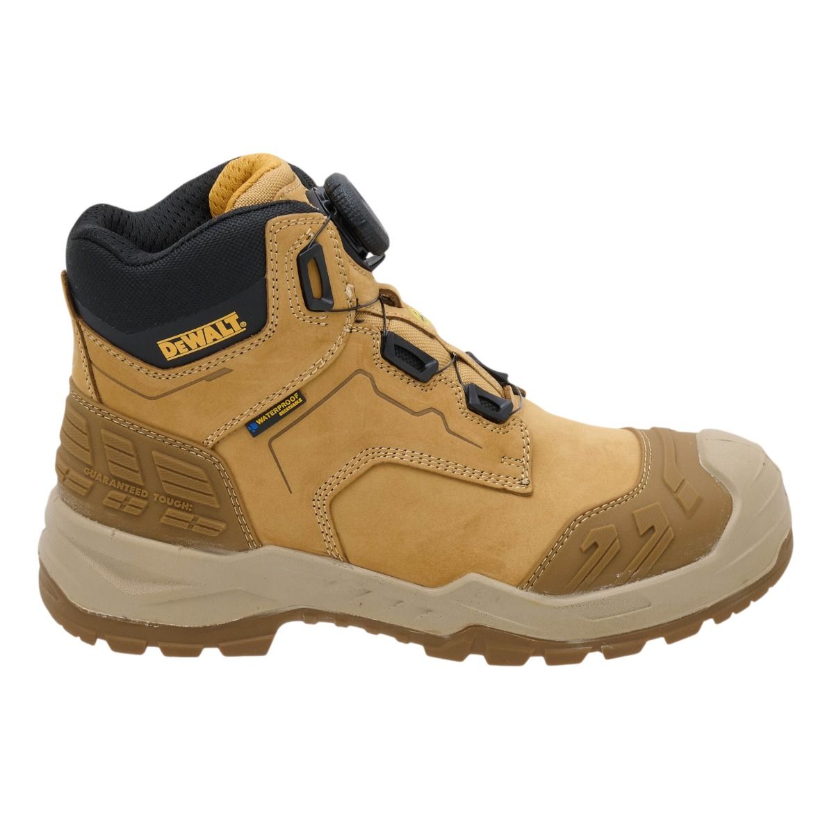 DeWalt Foundry Wheat Steel/Steel Waterproof BOA Boot ESD S7 - Safety Boot
