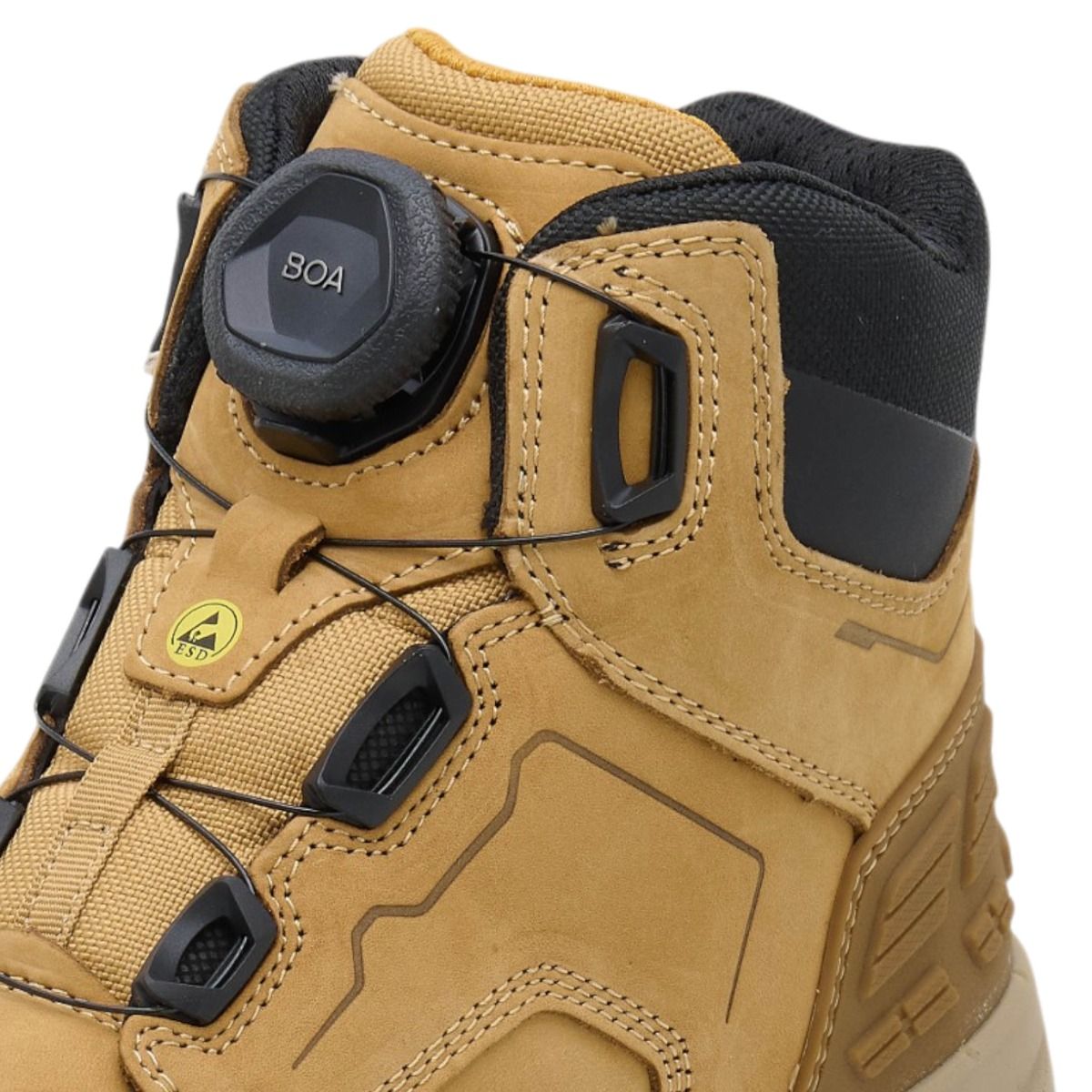 DeWalt Foundry Wheat Steel/Steel Waterproof BOA Boot ESD S7 - Safety Boot