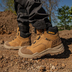 DeWalt Foundry Wheat Steel/Steel Waterproof BOA Boot ESD S7 - Safety Boot