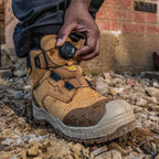 DeWalt Foundry Wheat Steel/Steel Waterproof BOA Boot ESD S7 - Safety Boot