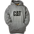 Caterpillar Trademark Hooded Sweatshirt Heather Grey (10173) - Work Sweatshirts