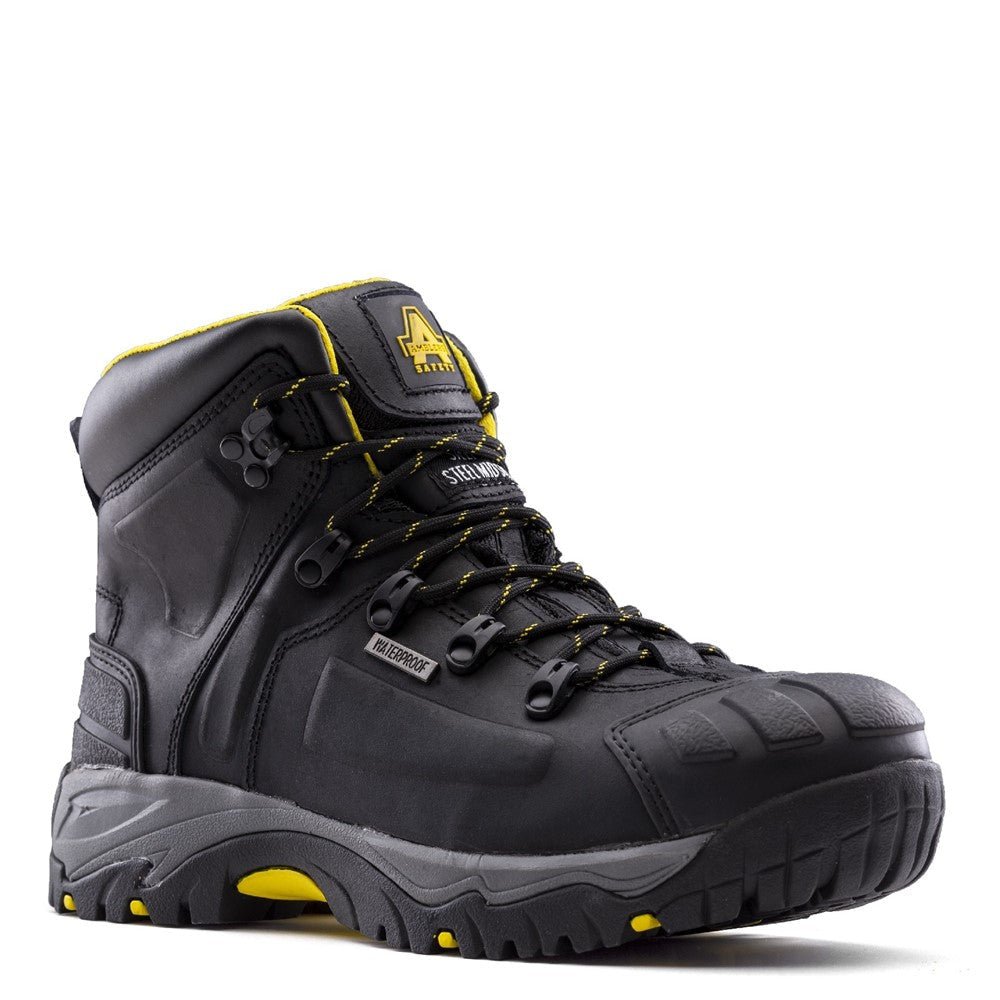 Amblers Safety AS803 Broad S3 SRC Waterproof Wide Fit Safety Boots - Waterproof Safety Footwear