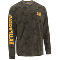 Caterpillar Trademark Banner Long Sleeve Tee Night Camo (29033) - Work T-Shirts
