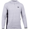 Caterpillar Coolmax Quarter Zip Hoodie Heather Grey - Dark Heather Grey (32526) - Work Sweatshirts
