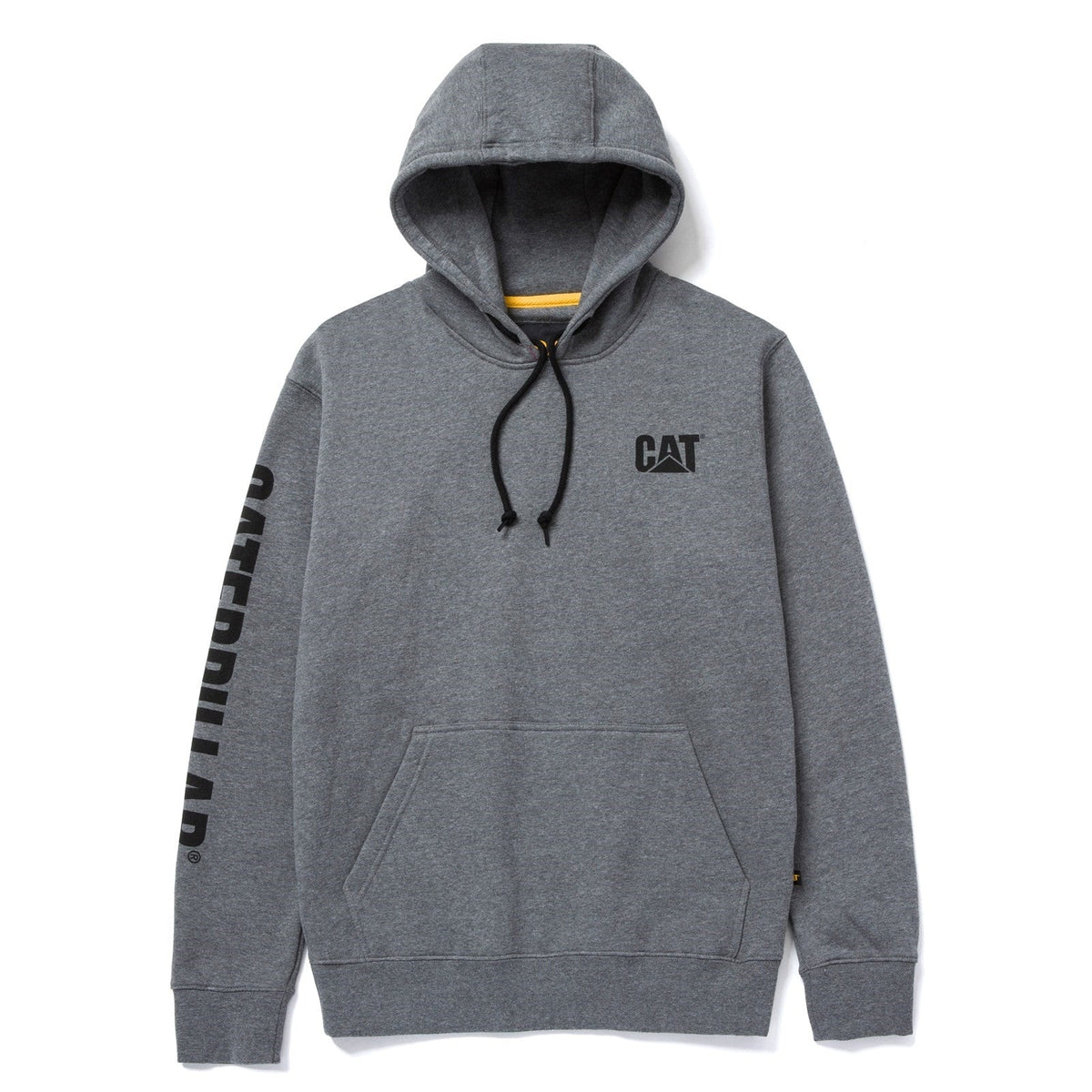 Caterpillar Trademark Banner Hooded Sweatshirt Dark Grey (35871) - Work Sweatshirts