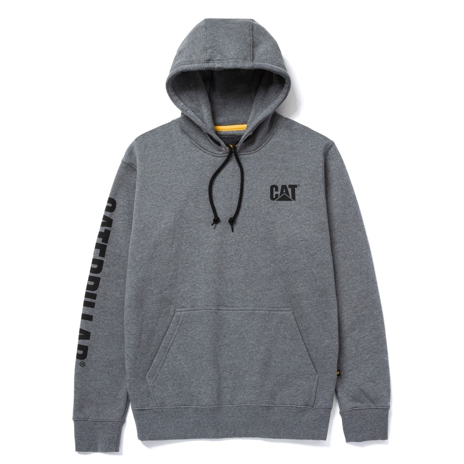 Caterpillar Trademark Banner Hooded Sweatshirt Dark Grey (35871) - Work Sweatshirts