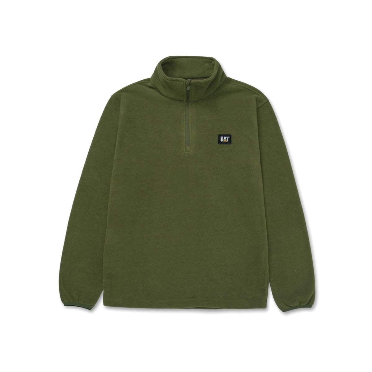 Caterpillar CAT Microfleece Quarter Zip Chive (35873) - Work Fleeces
