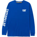 Caterpillar Trademark Banner Long Sleeve T-Shirt Memphis Blue (35875) - Work T-Shirts