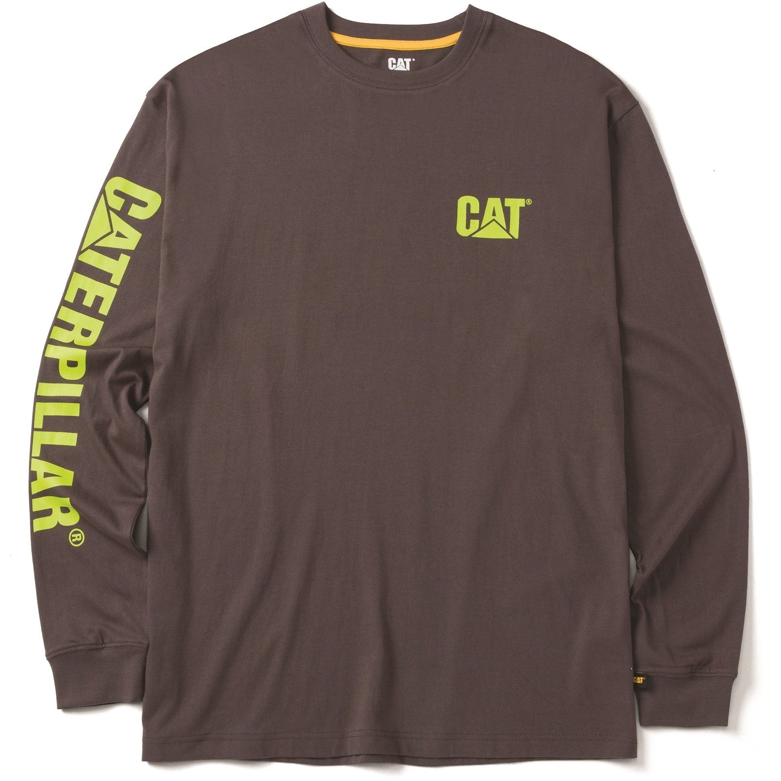 Caterpillar Trademark Banner Long Sleeve T-Shirt Magnet (35875) - Work T-Shirts