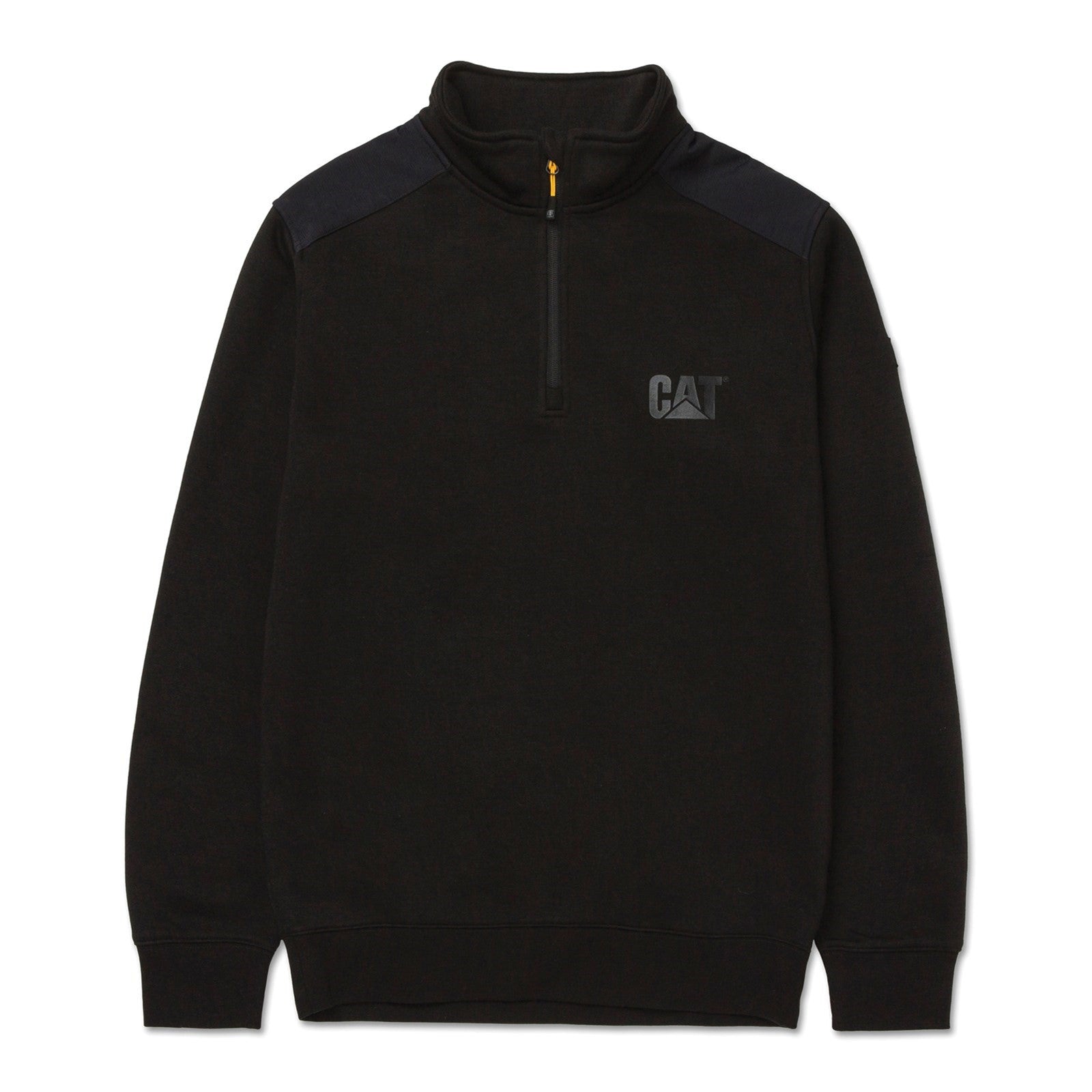 Caterpillar Essential 1/4 Zip Sweatshirt Black (36833) - Work Sweatshirts