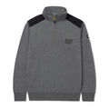 Caterpillar Essential 1/4 Zip Sweatshirt Dark Heather Grey (36833) - Work Sweatshirts
