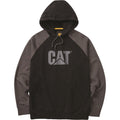 Caterpillar Raglan Hooded Sweatshirt Black/Magnet (38037) - Work Sweatshirts