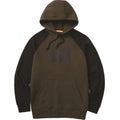Caterpillar Raglan Hooded Sweatshirt Army Moss/Black (38037) - Work Sweatshirts