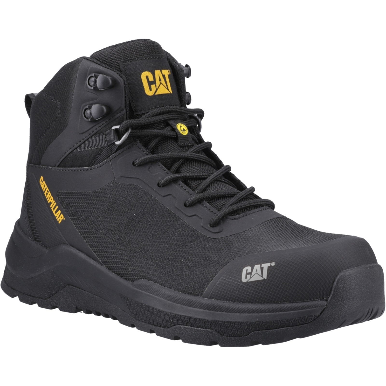 Caterpillar Inductor Mesh Mid Safety Boots Black (40802) - Safety Boots