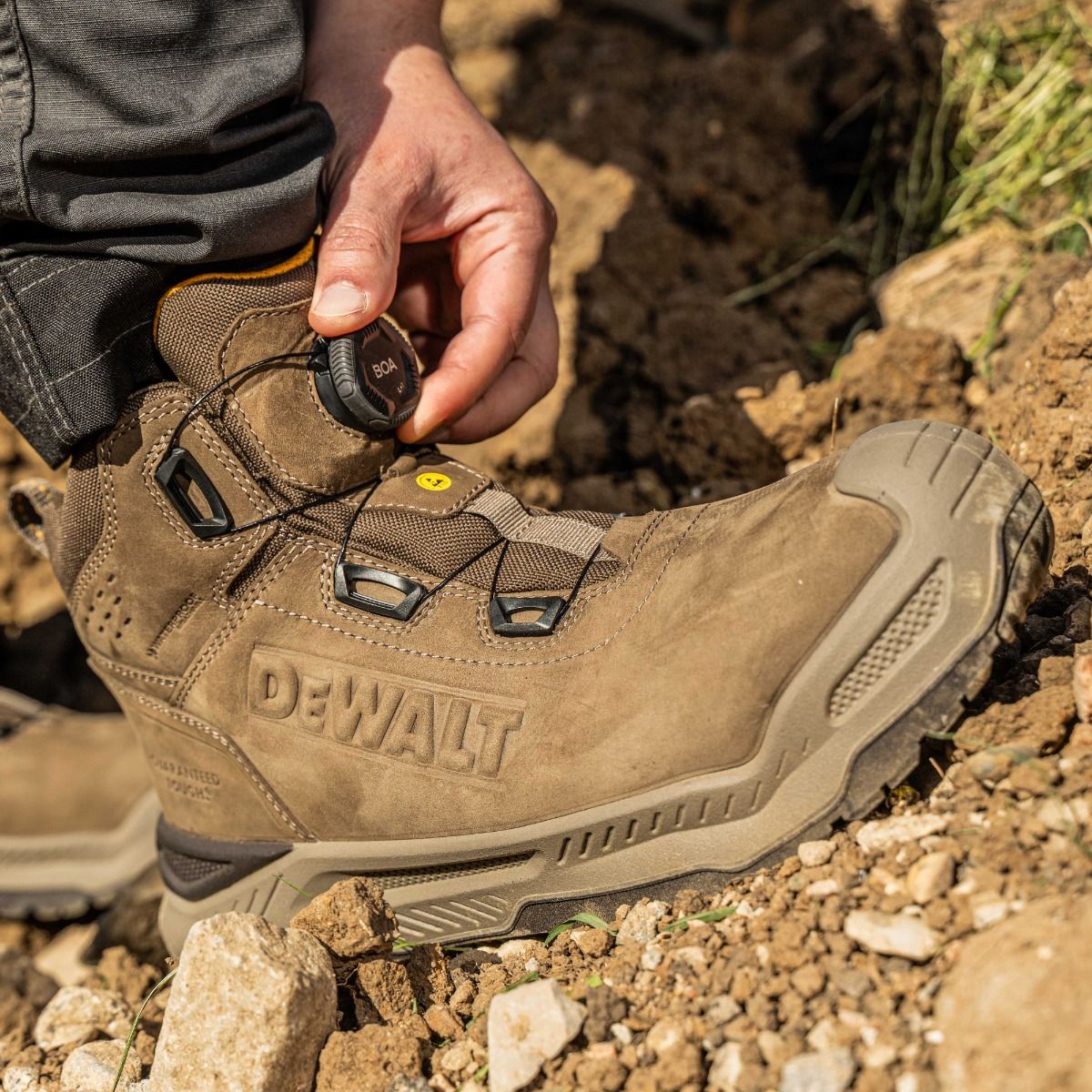 DeWalt GRIDX Rugged Work Waterproof BOA Safety Boot ESD S7S - Safety Boot