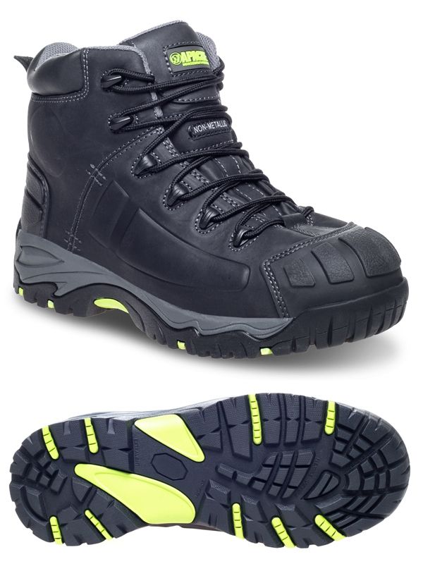 Apache Mercury Black Non-Metallic Waterproof Safety Boot S7L - Safety Boot
