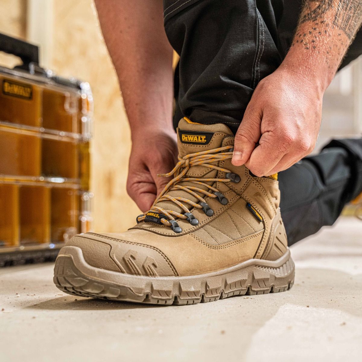 DeWalt Milburn Stone Waterproof Boot With Overnose S7 - Safety Boot