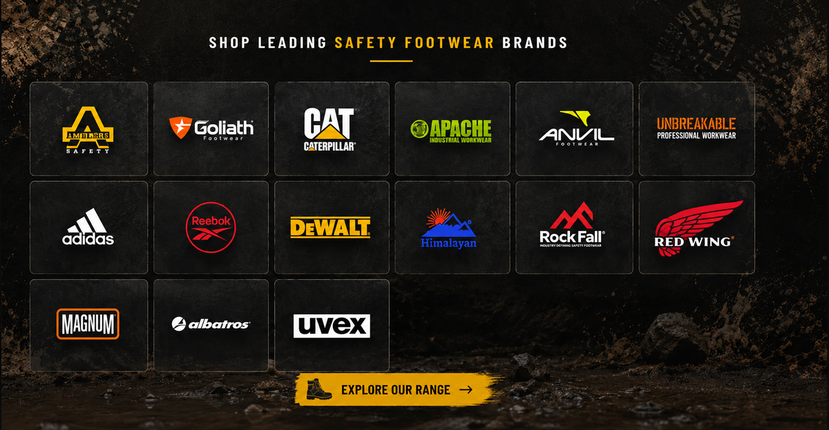 Shop leading safety footwear brands