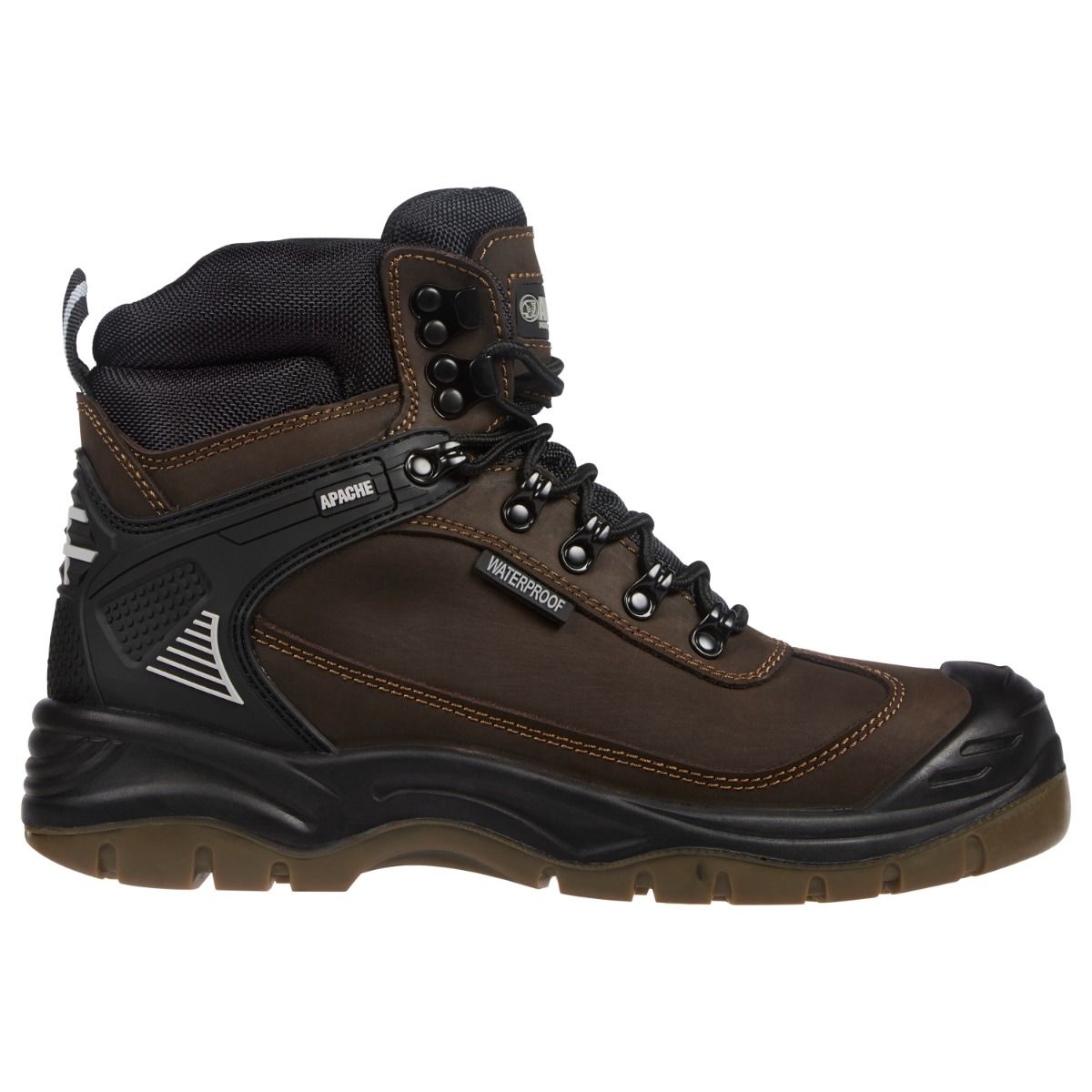 Apache Ranger Brown S3WR Brown Waterproof Safety Hiker S7 - Safety Boot
