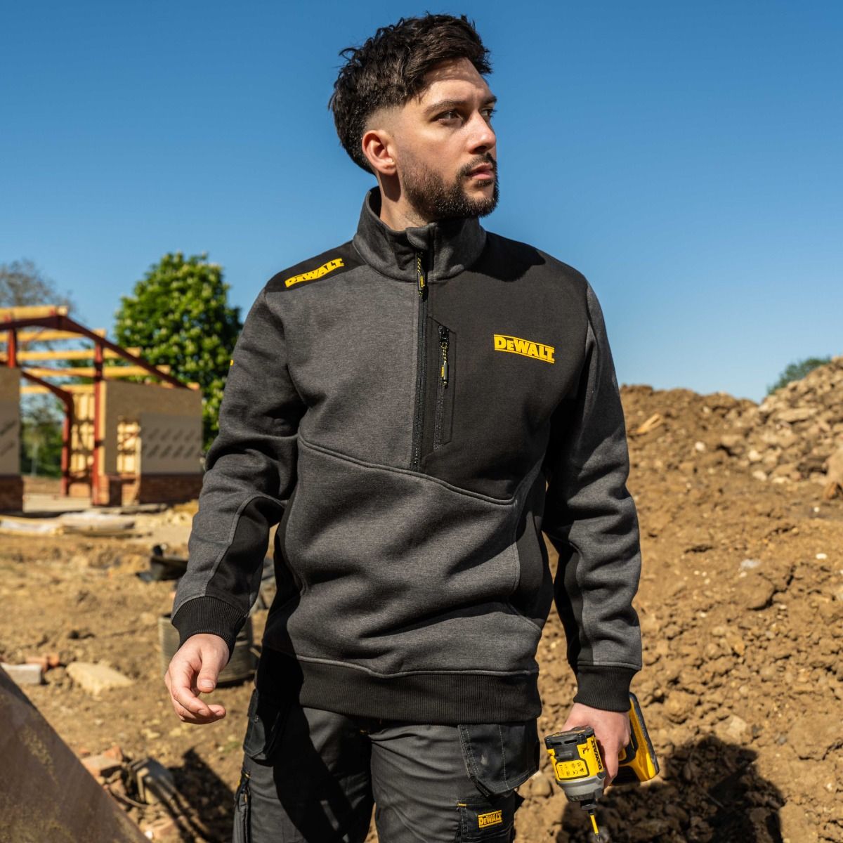 DeWalt Redland Utility 1/4 Zip 300 GSM - Work Sweatshirt