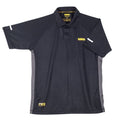 DeWalt Rutland Black/Grey Moisture Wicking Polo Shirt - Work Polo Shirt