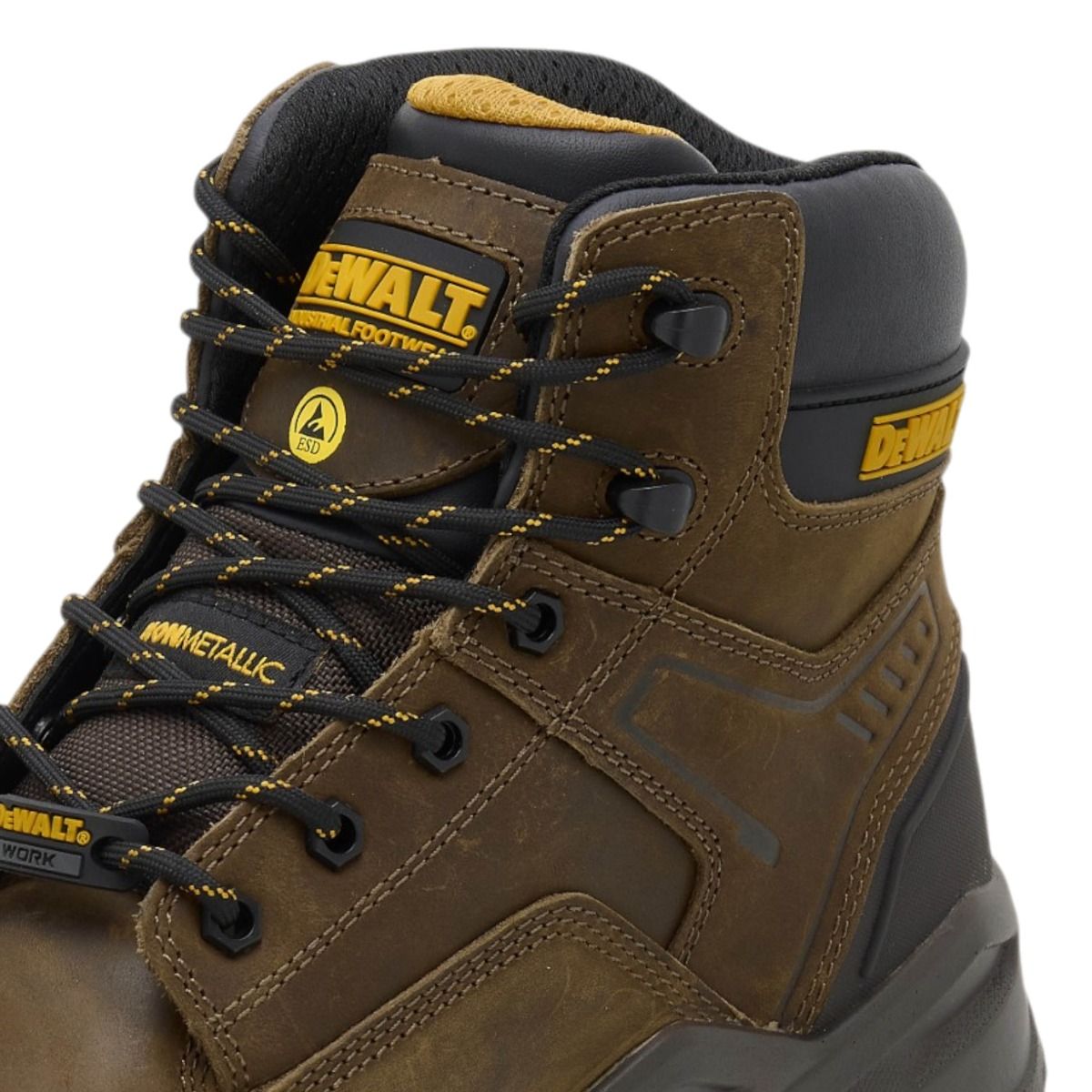 DeWalt Steelforge Palm Brown Non-Metallic Waterproof Safety Boot S7S - Safety Boot