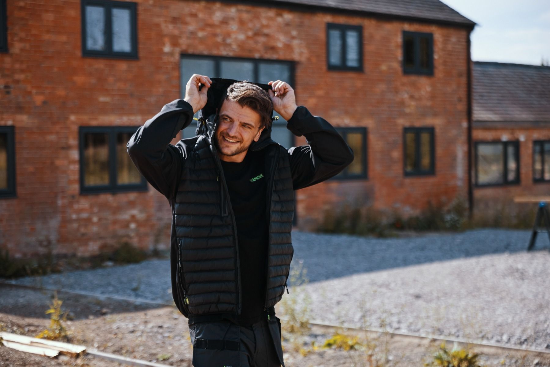 Apache Ashcroft Hybrid Jacket With Foldaway Hood - Work Jacket