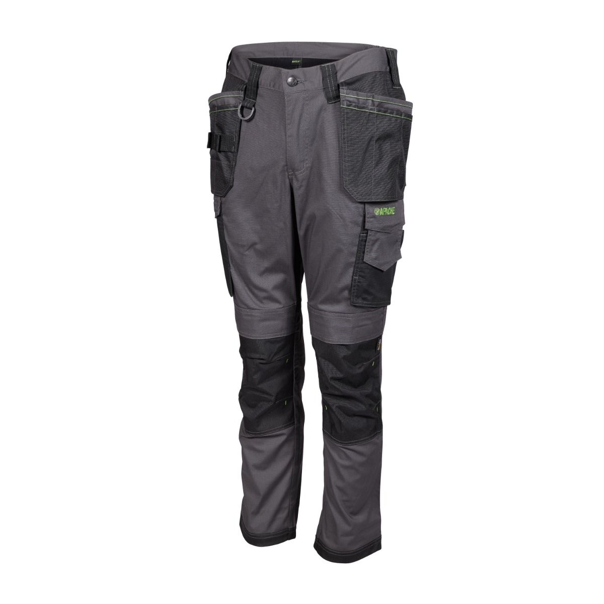 Apache Sudbury Grey Black Stretch Slim Fit Trouser - Work Trousers