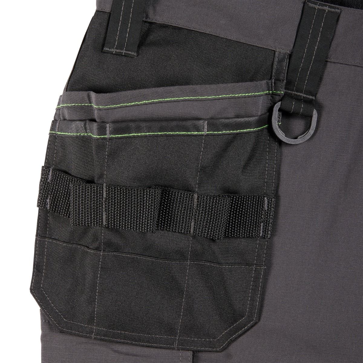 Apache Sudbury Grey Black Stretch Slim Fit Trouser - Work Trousers